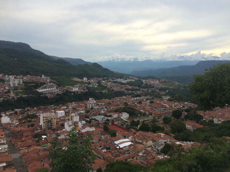 View from the mirador in San Gil