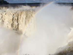 Rainbows over the falls!