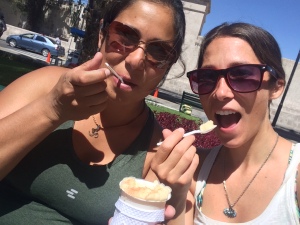 My Peruvian friend recommended we try this ice cream so we obviously had to taste it when we came across it.