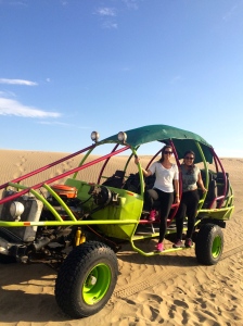 Lorena, I, and the dune buggy!