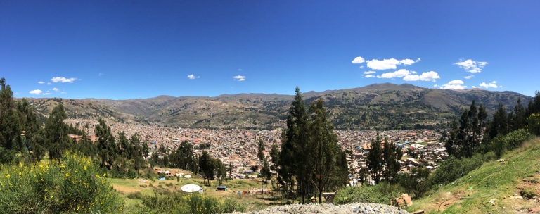 Views of the city, Huaraz, behind me in the picture above.